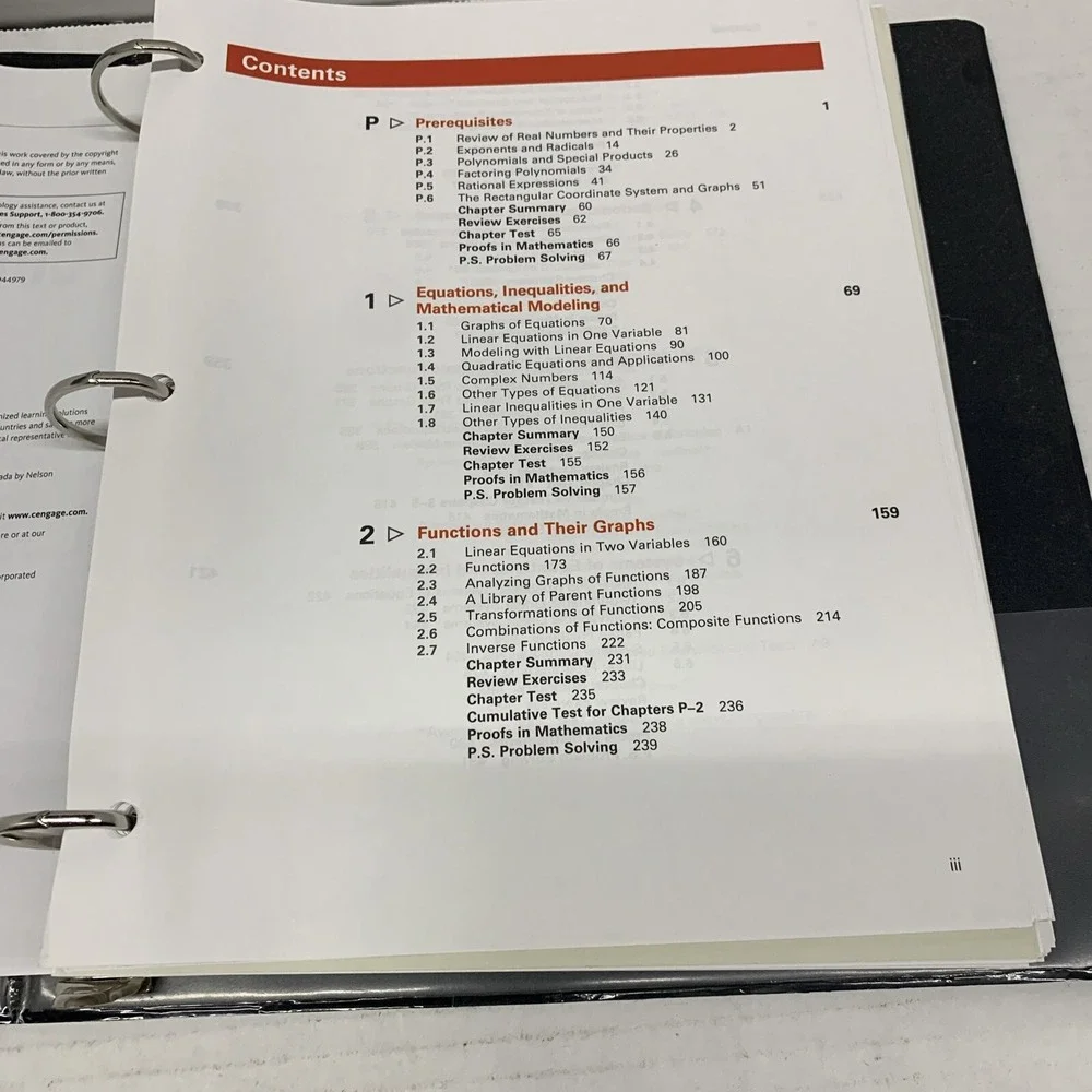 College Algebra, Loose-Leaf Version by Ron Larson (2017, Ringbound)